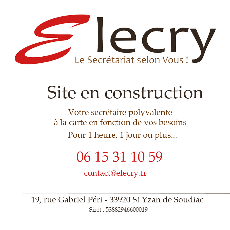 ELECRY secrtaraire administrative et commerciale